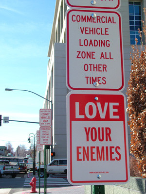 loving your enemies, loving your neighbors